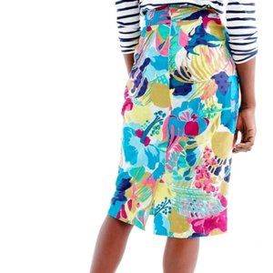 J. CREW SEASIDE FLORAL LINED PENCIL SKIRT ~ 2